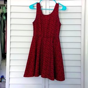 Red/Black evening Dress from Bells. Size small/medium